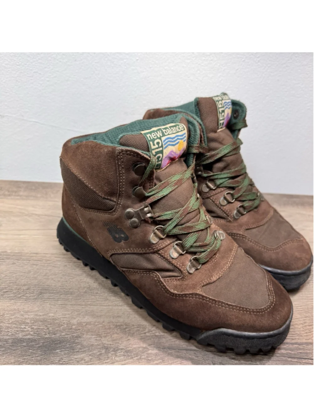 Vintage New Balance H515 Brown Suede Hiking Boots Trail Outdoor Women’s 8.5
